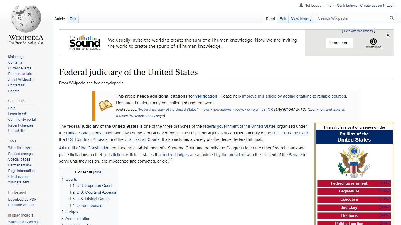Federal judiciary of the United States - Wikipedia