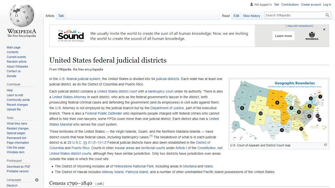 United States federal judicial districts - Wikipedia